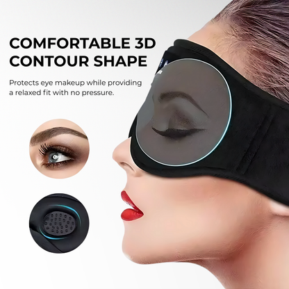 HiberBand™ Bluetooth Sleep Mask Soft Cotton Comfort with Built‑in Audio
